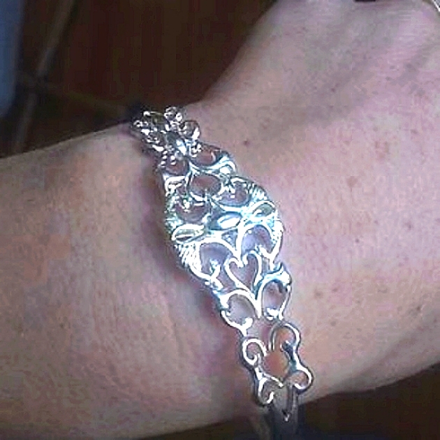 .925 Solid Sterling Locking Bracelet